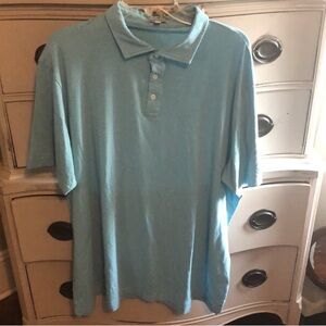 Peter Millar Striped Short Sleeve Polo Shirt Size XXL